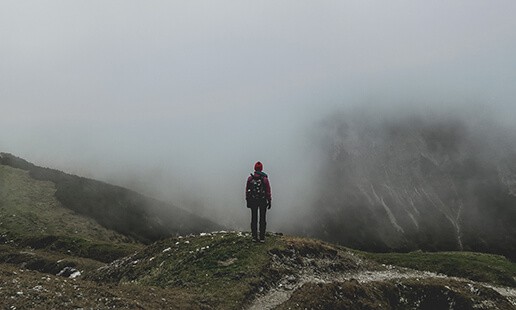 Alone in the fog