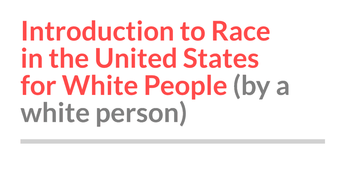 intro to race in the US