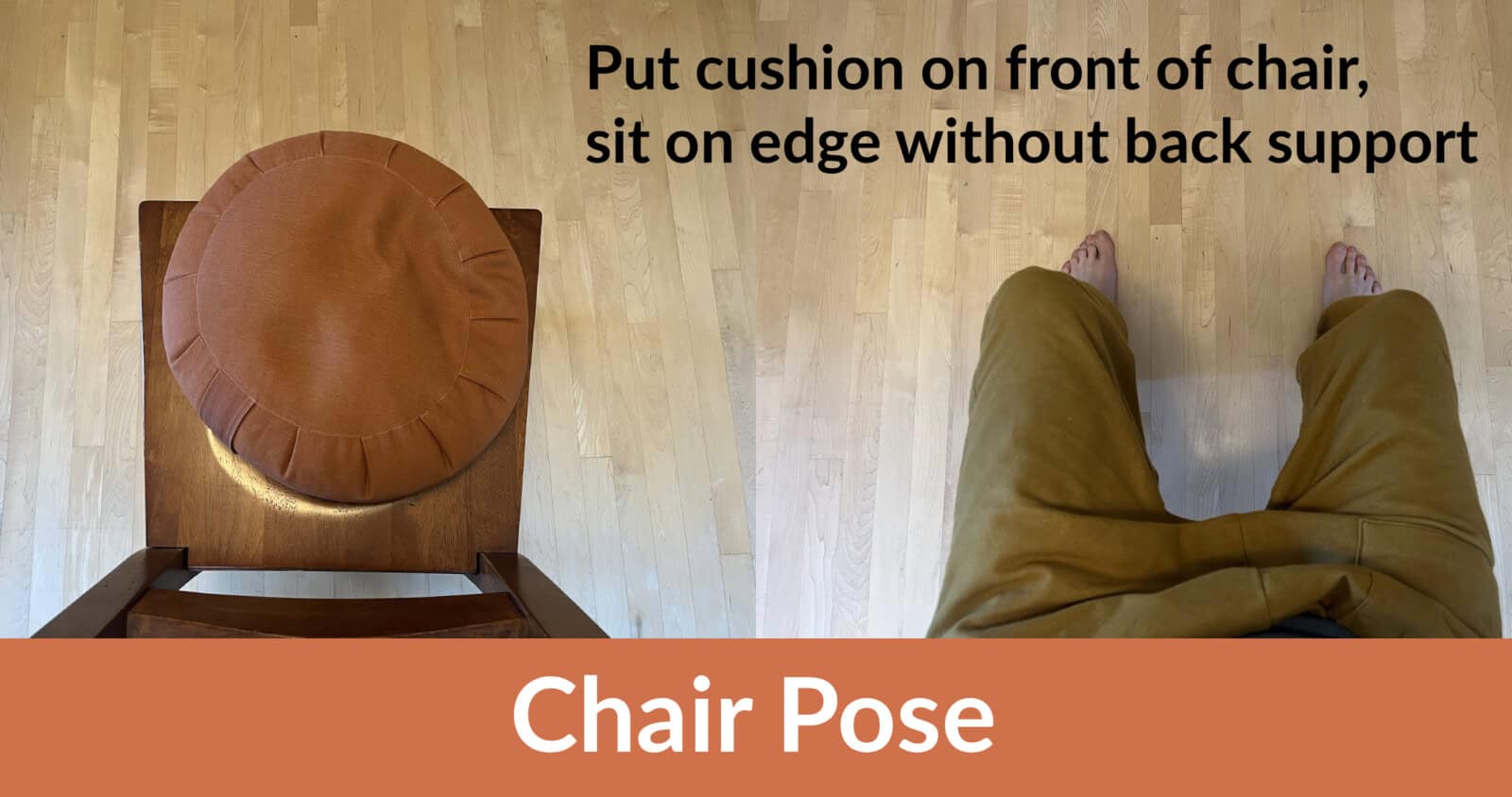 Sitting in chair pose